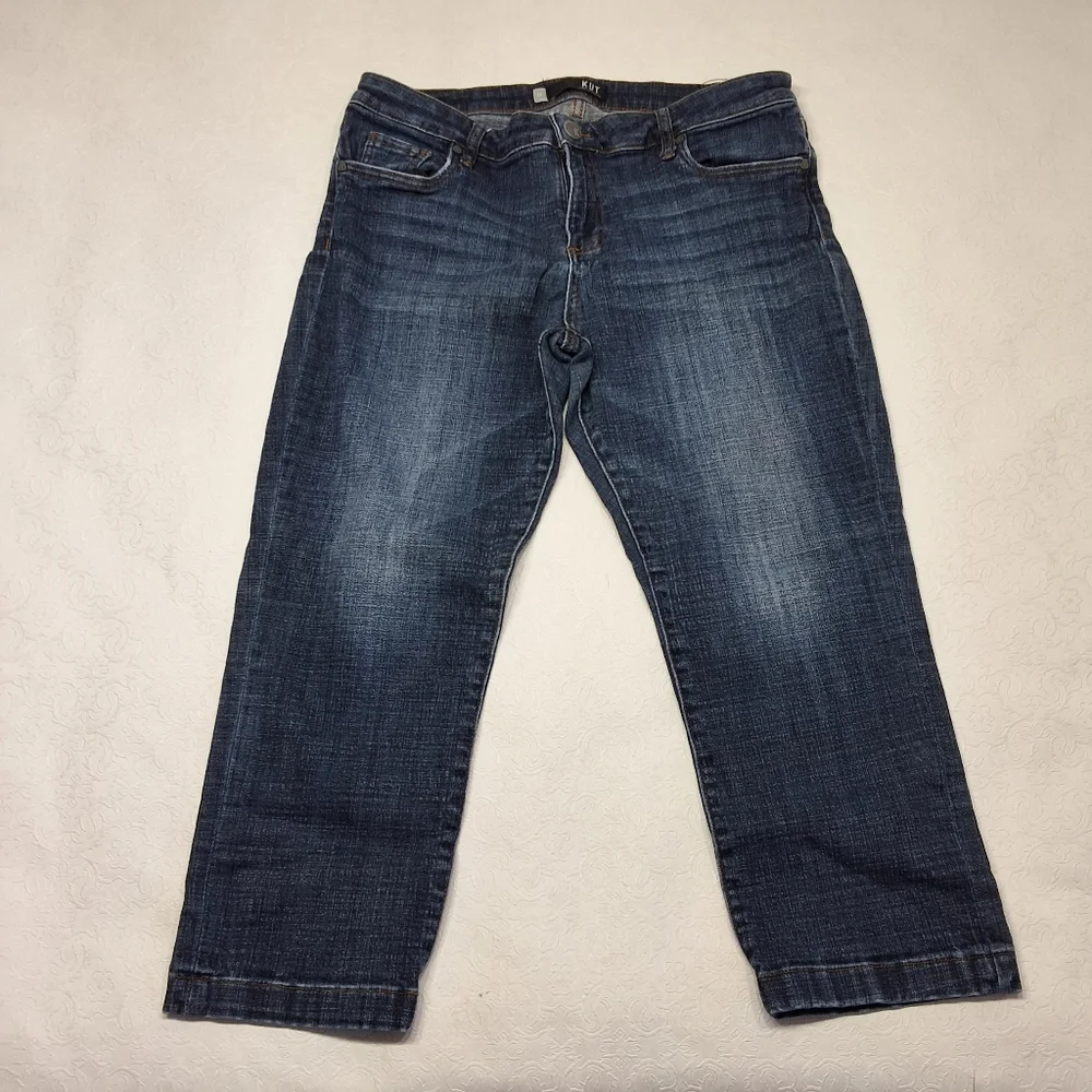 Cut From The Kloth Lauren Crop Straight Leg Jeans Size 12 . - Picture 2 of 11